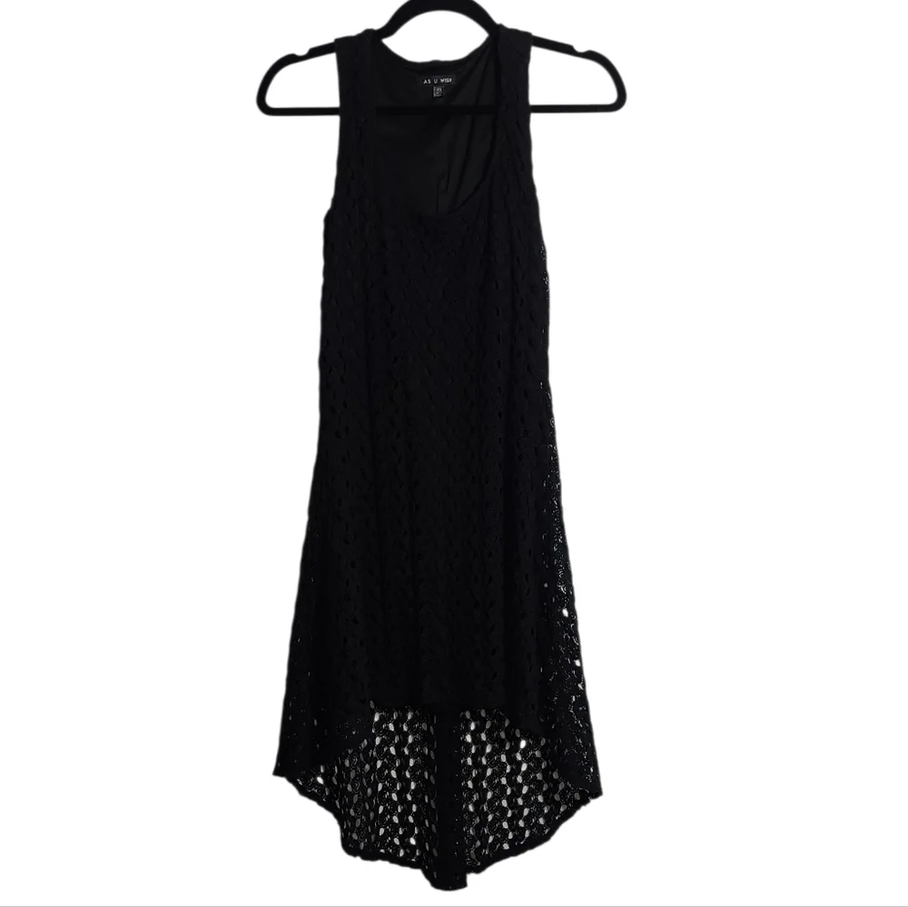 as u wish black dress Mini Embroidered Black Velvet Gown Queena Wish